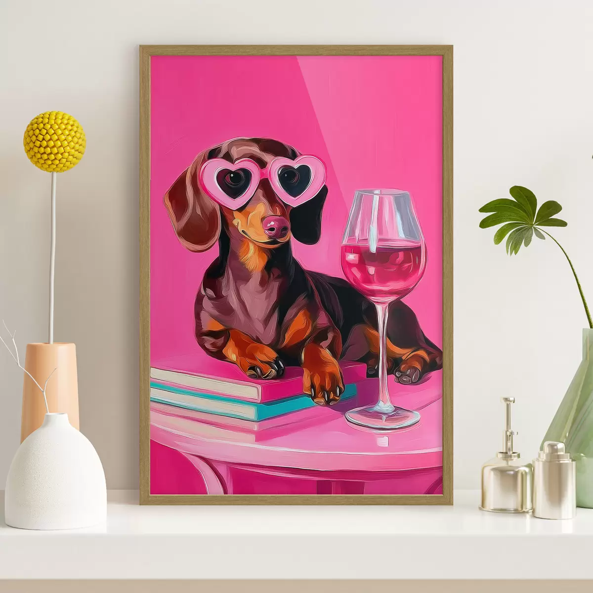Poster Chien avec des lunettes f46234