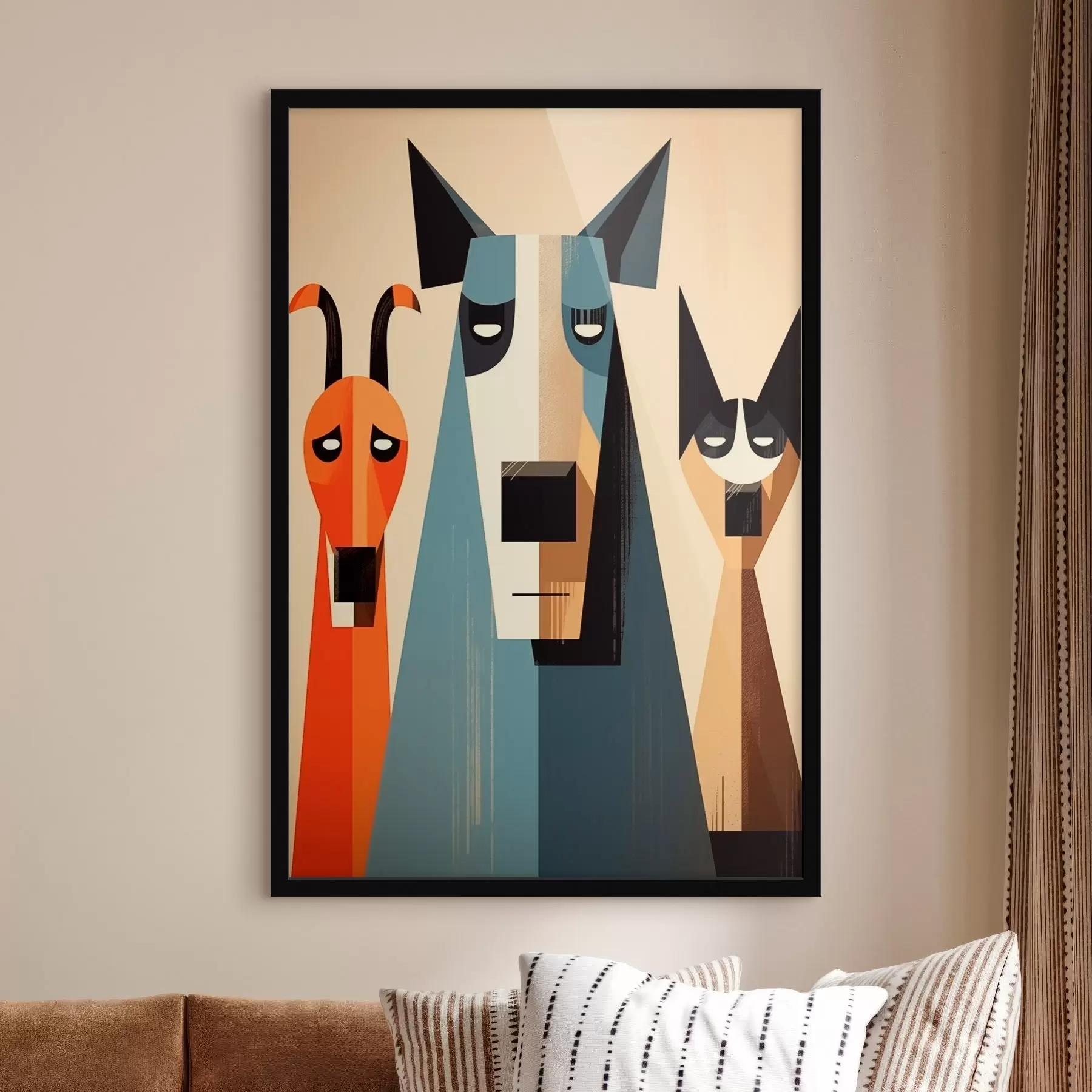 Papier peint Résumé Chiens f46235