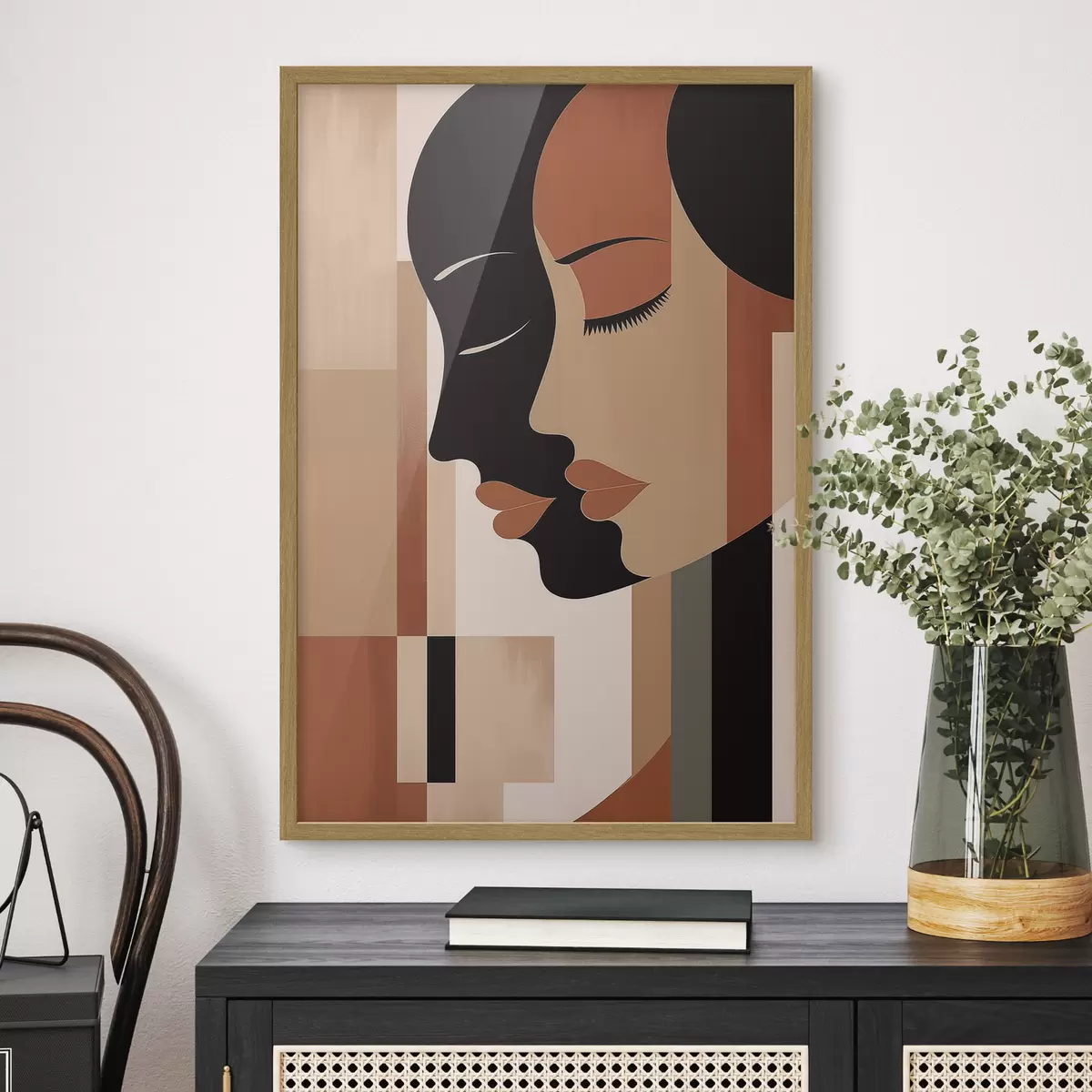 Poster Visages abstraits f46241