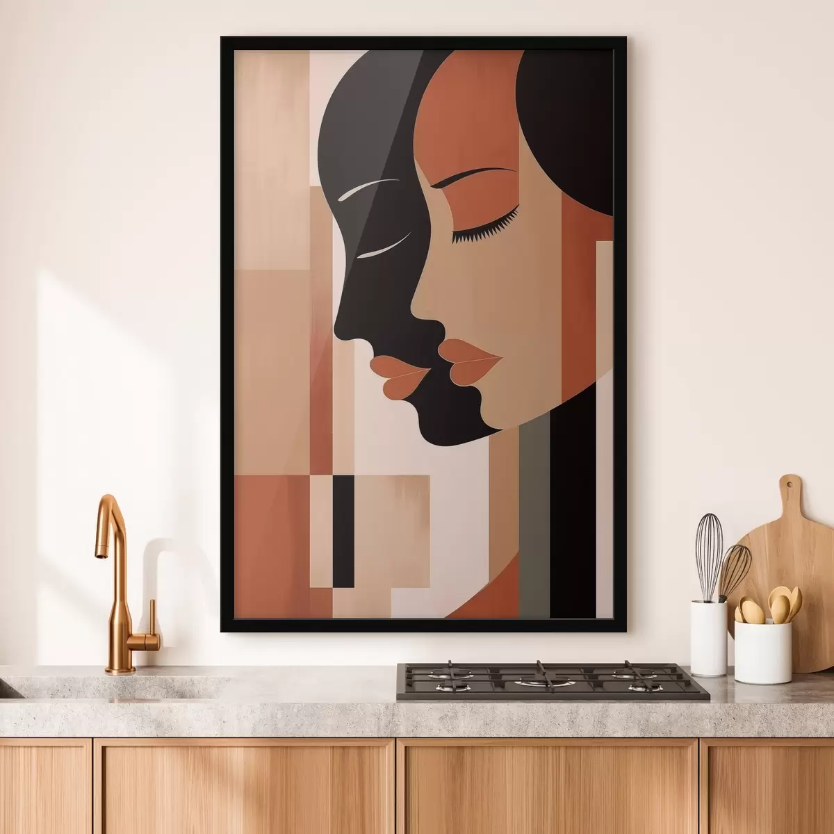 Poster Visages abstraits f46241