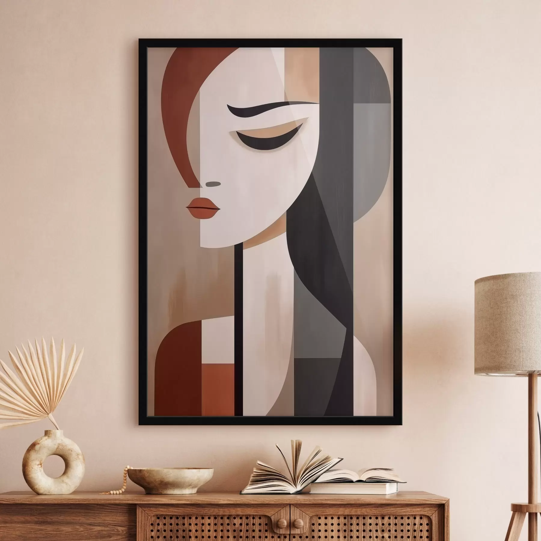 Papier peint Visages abstraits f46242