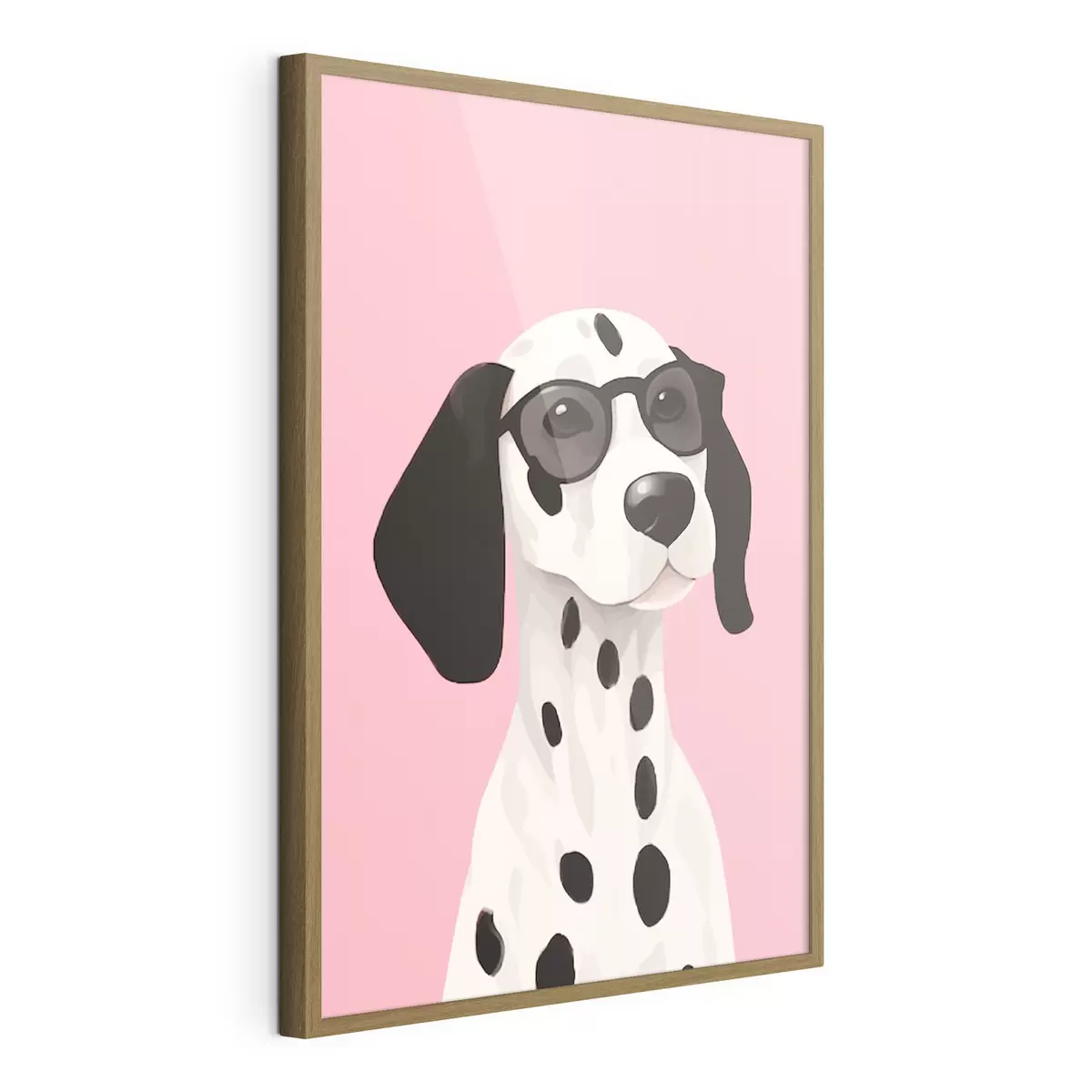 Poster Dalmatien avec lunettes de soleil f46251