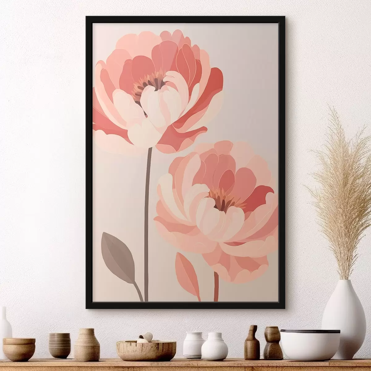 Poster Pivoines f46253
