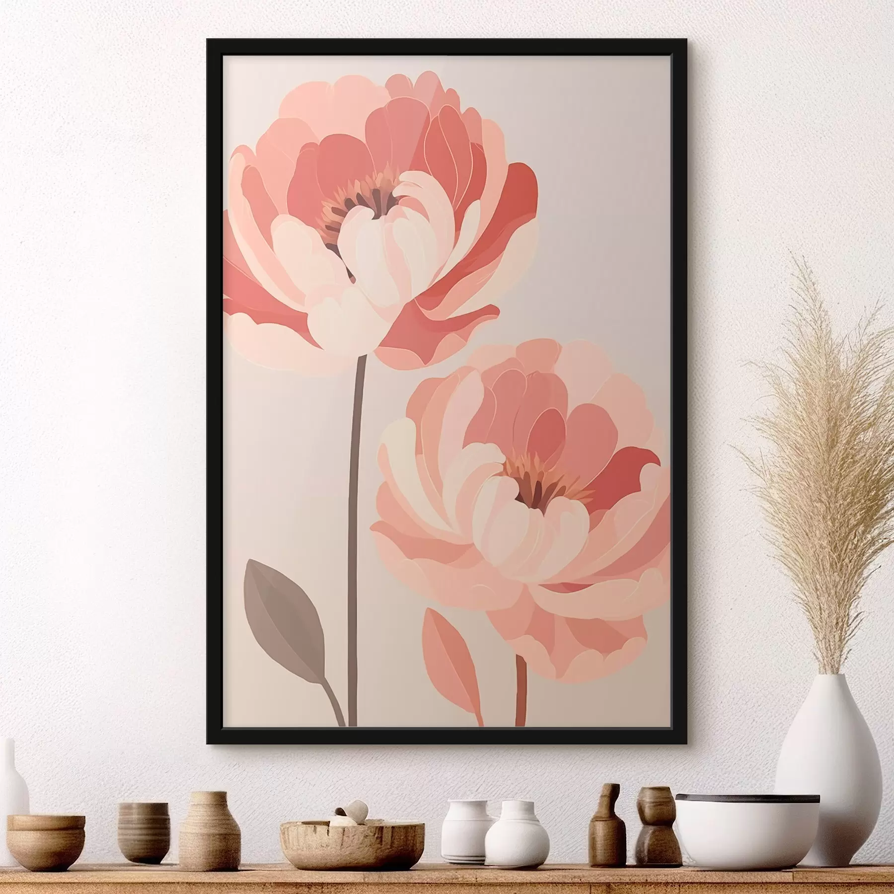 Papier peint Pivoines f46253