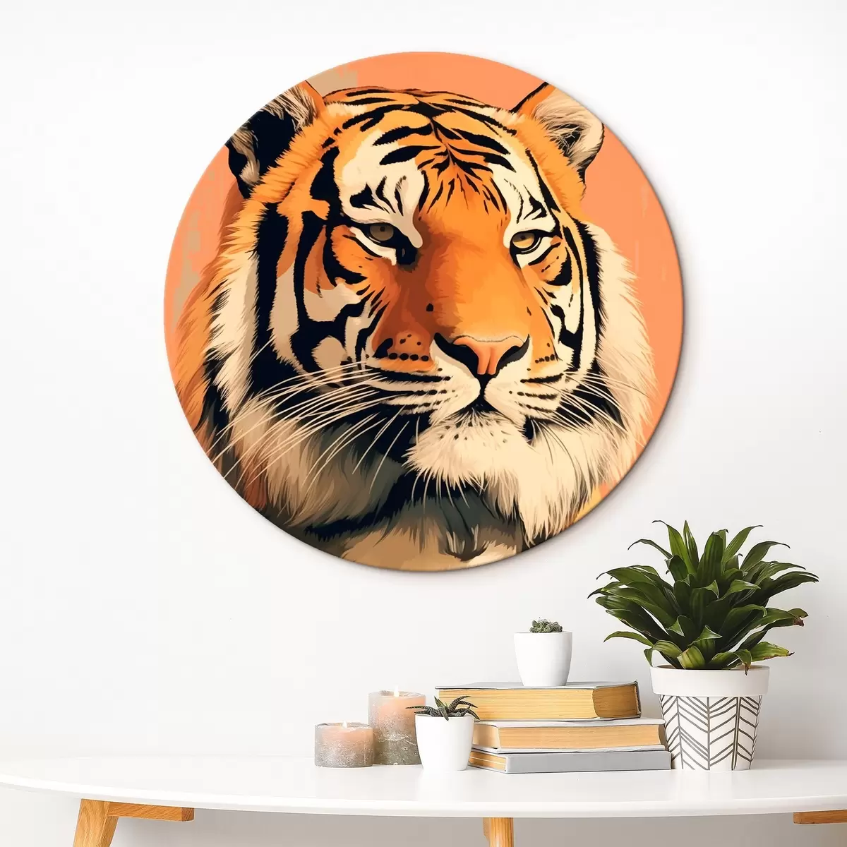Tableaux rondes Tigre r46205