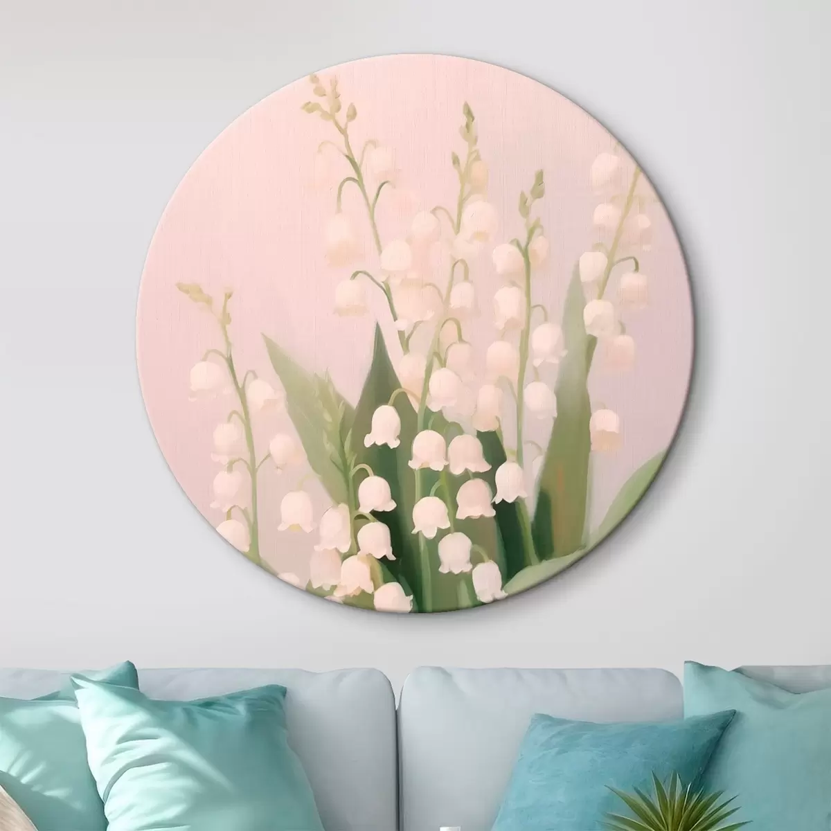 Tableaux rondes Muguet r46212