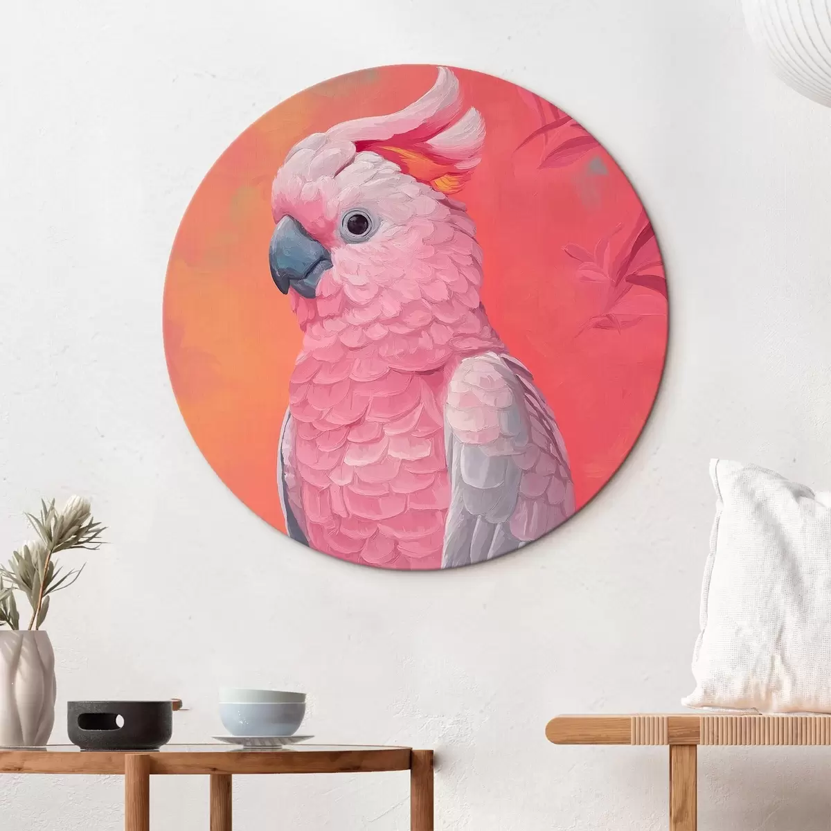 Tableaux rondes Perroquet r46222
