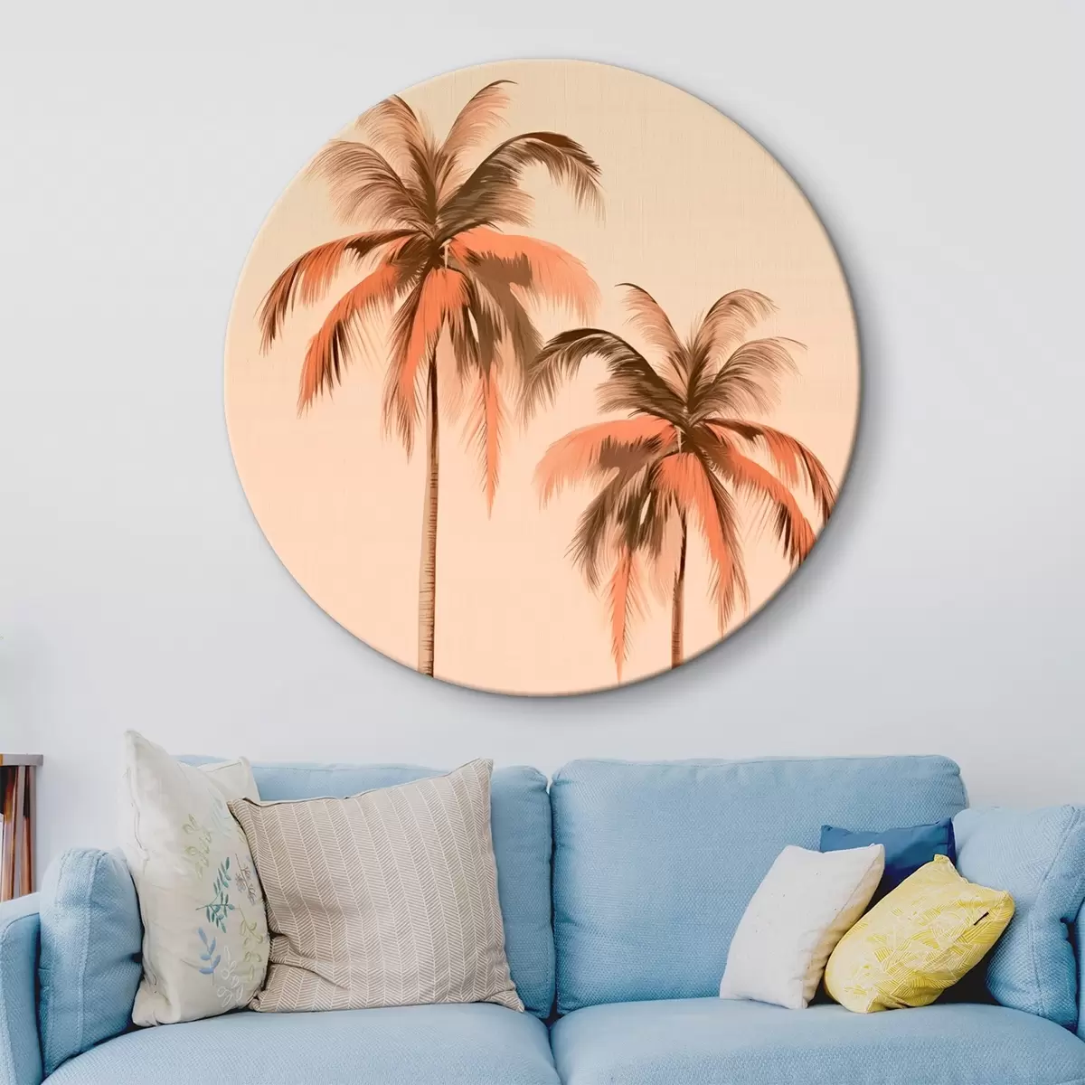 Tableaux rondes Palmiers r46245