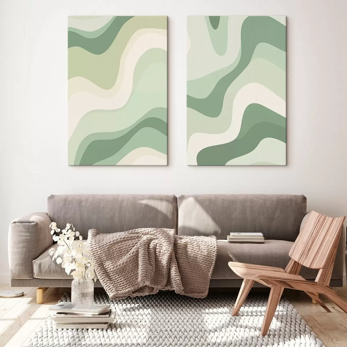 Tableau Vagues abstraites m00842