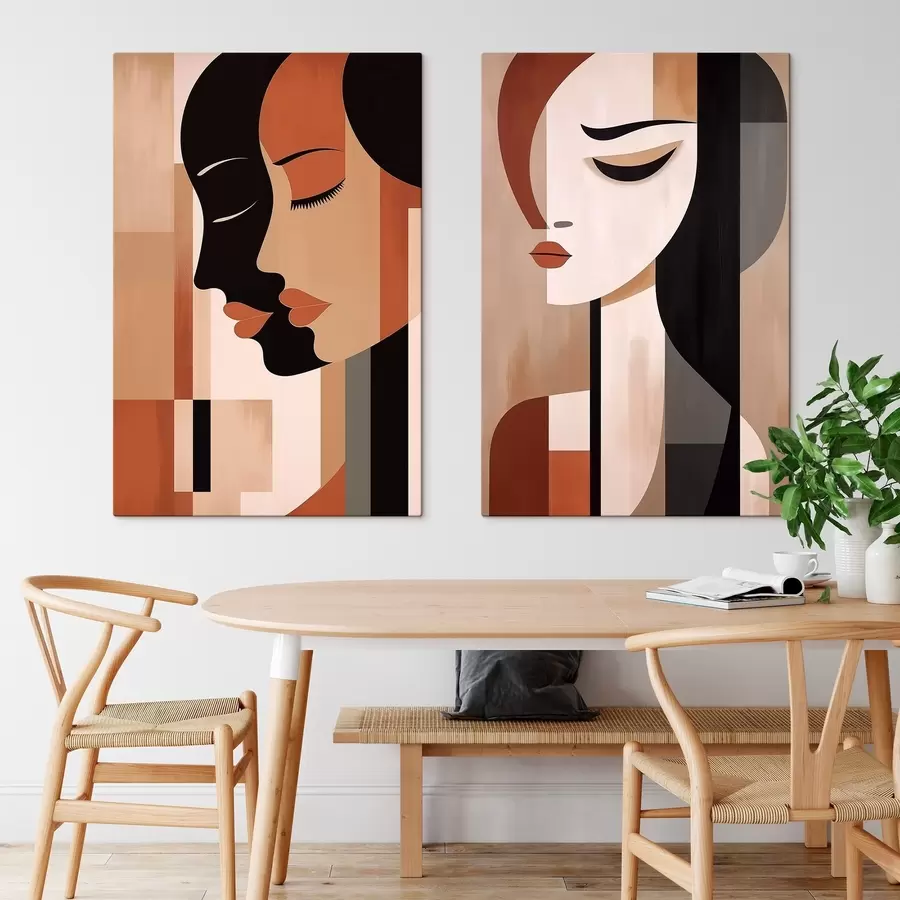 Tableau Visages abstraits m00847
