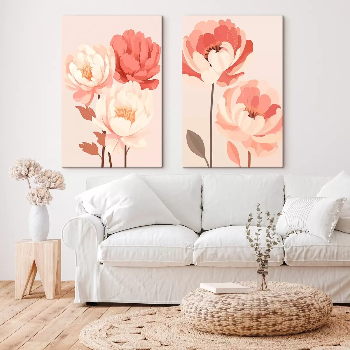 Tableau Pivoines m00850