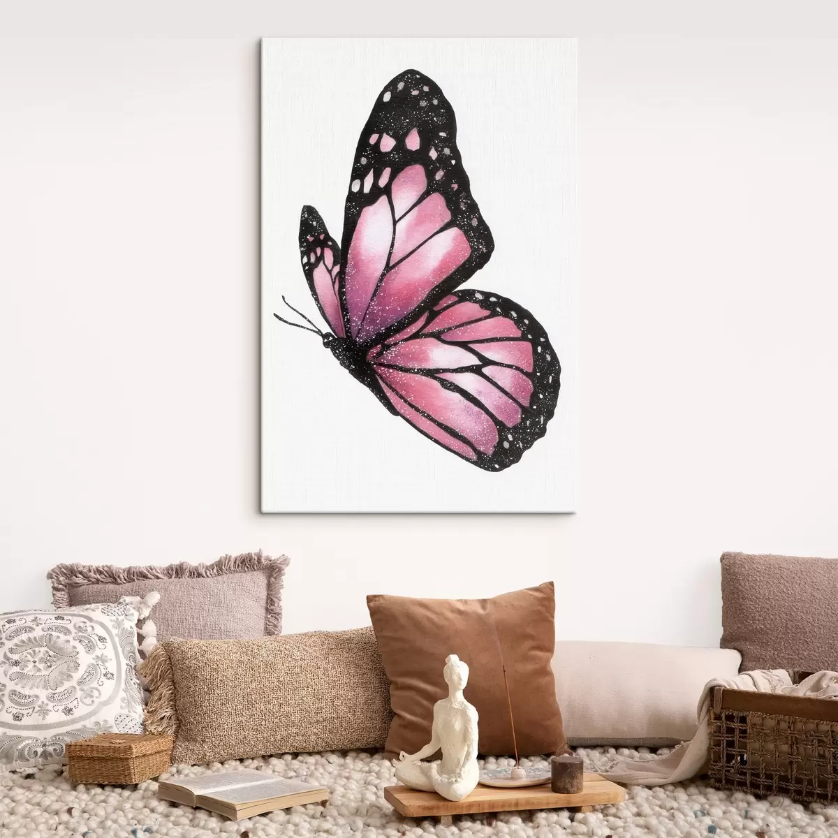 Tableau Papillon luxueux, imitation aquarelle s46074