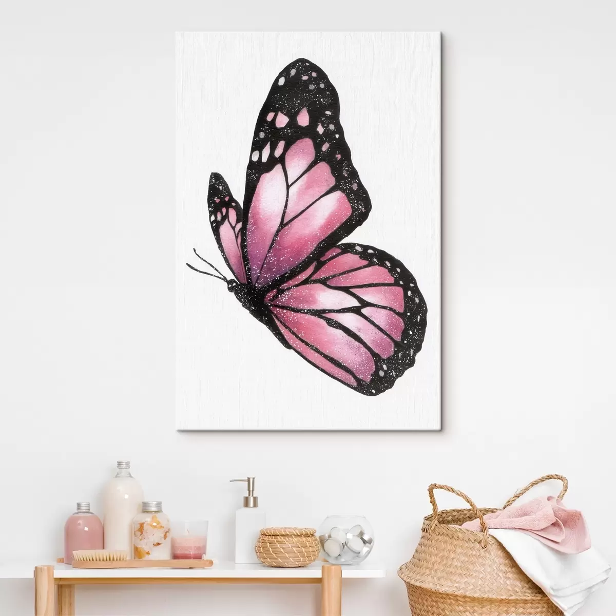 Tableau Papillon luxueux, imitation aquarelle s46074