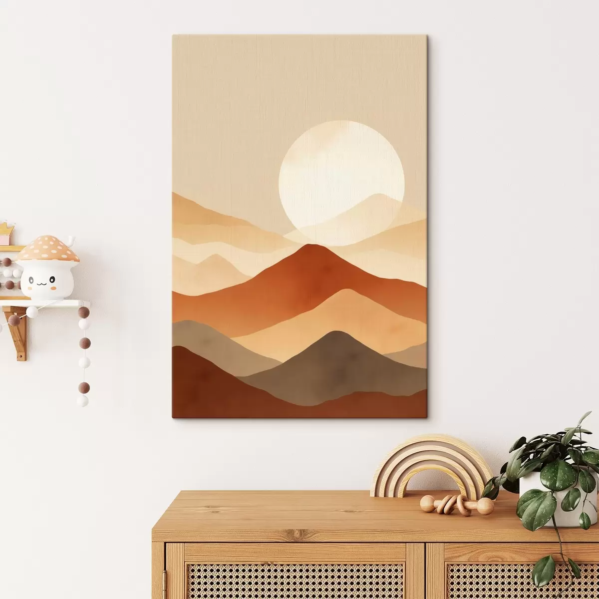 Tableau Une lune immense sur fond s46083