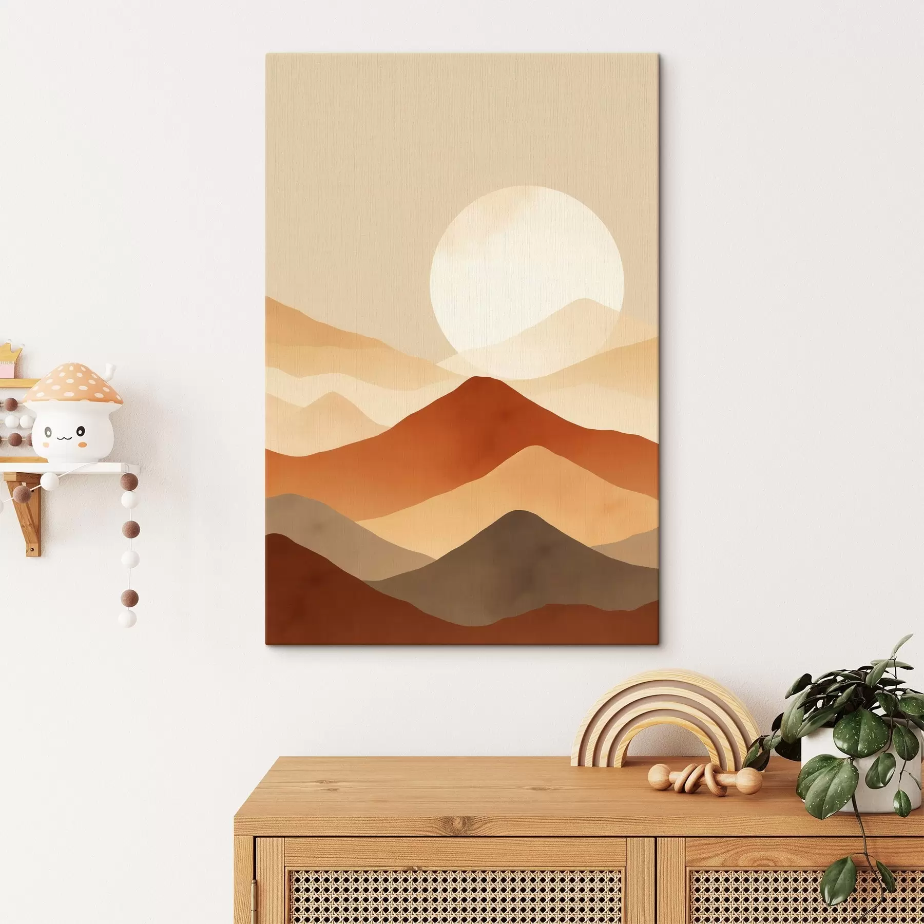 Tableau Une lune immense sur fond s46083