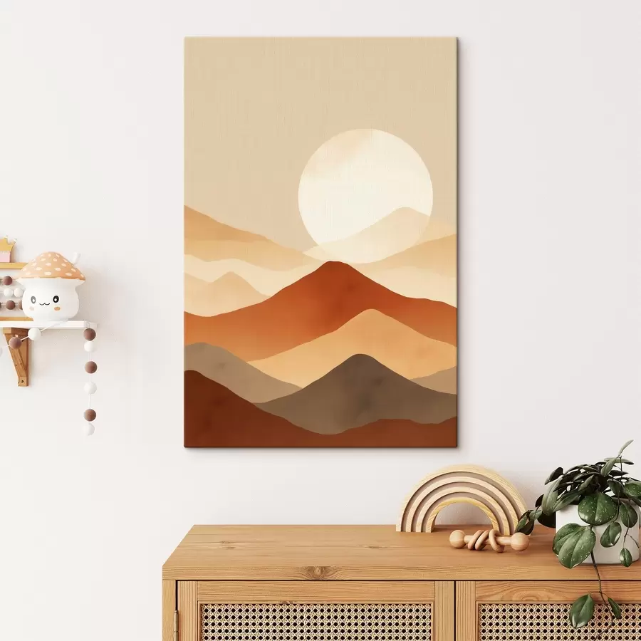 Tableau Une lune immense sur fond s46083