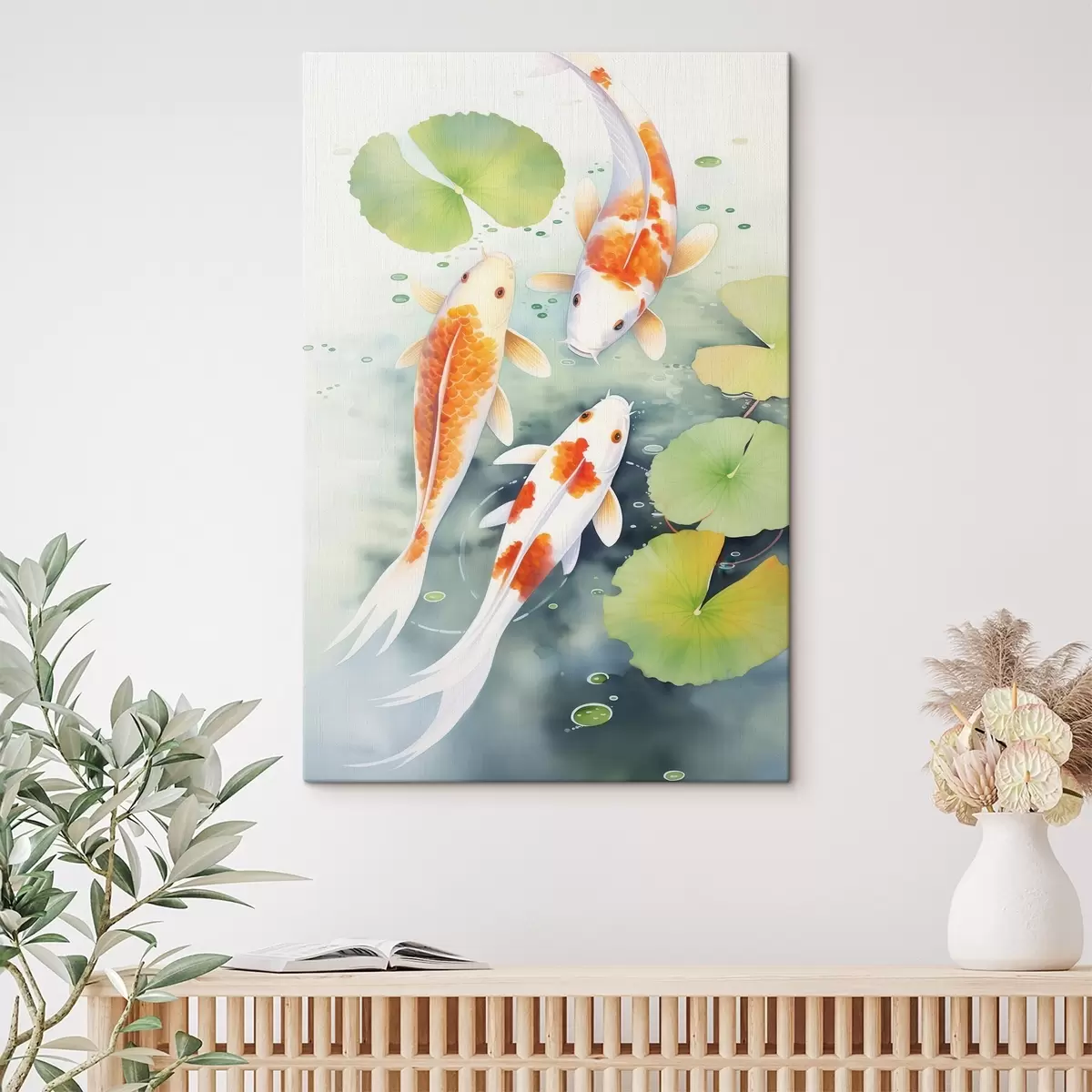 Tableau Trois poissons s46085
