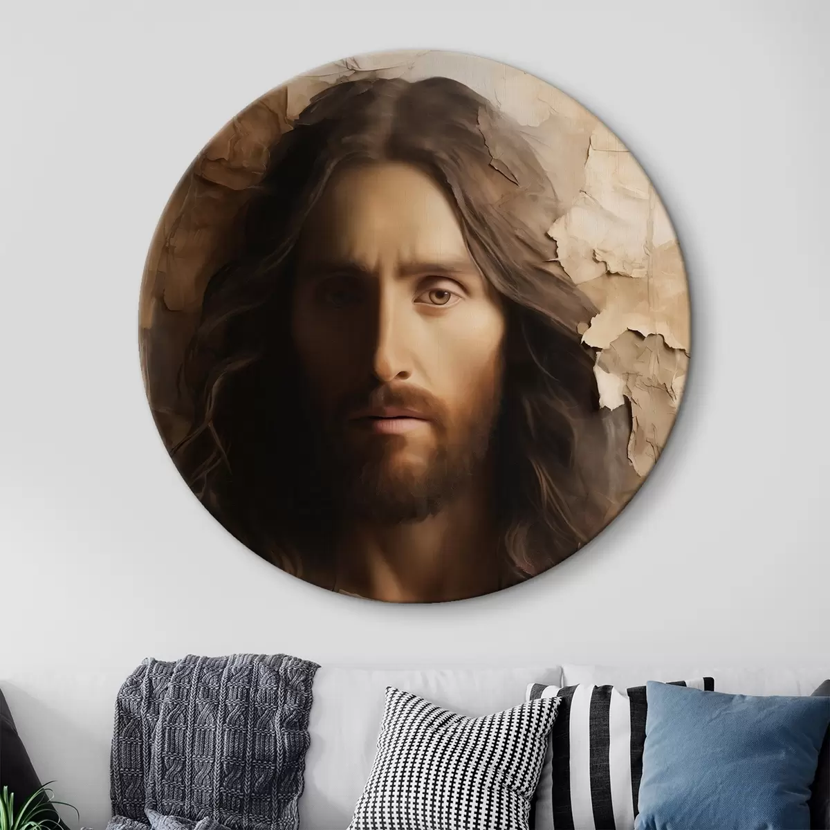 Tableaux rondes Jésus r46079