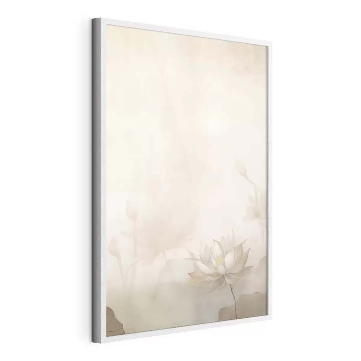 Poster Fleur de lotus sur fond clair f46070