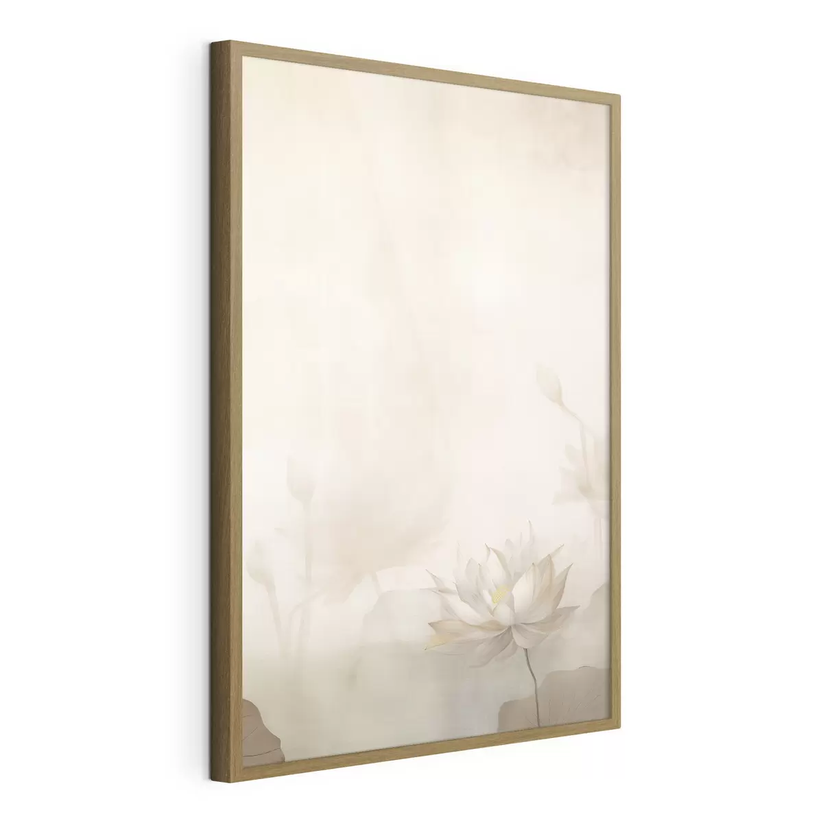 Poster Fleur de lotus sur fond clair f46070