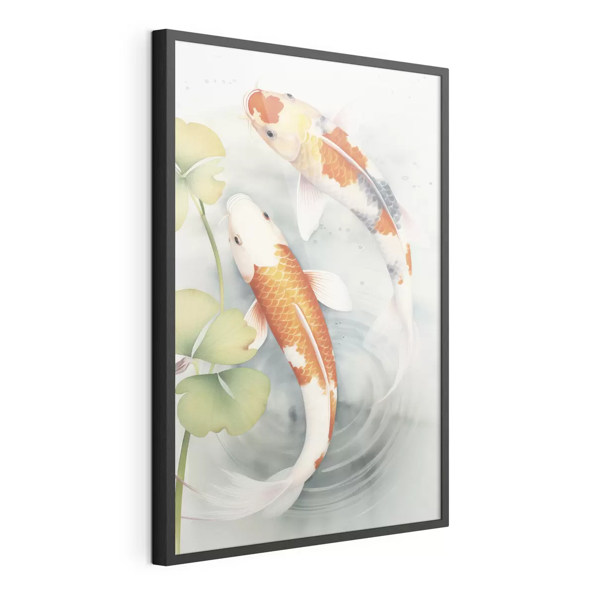 Poster Deux magnifiques poissons dans un étang f46086