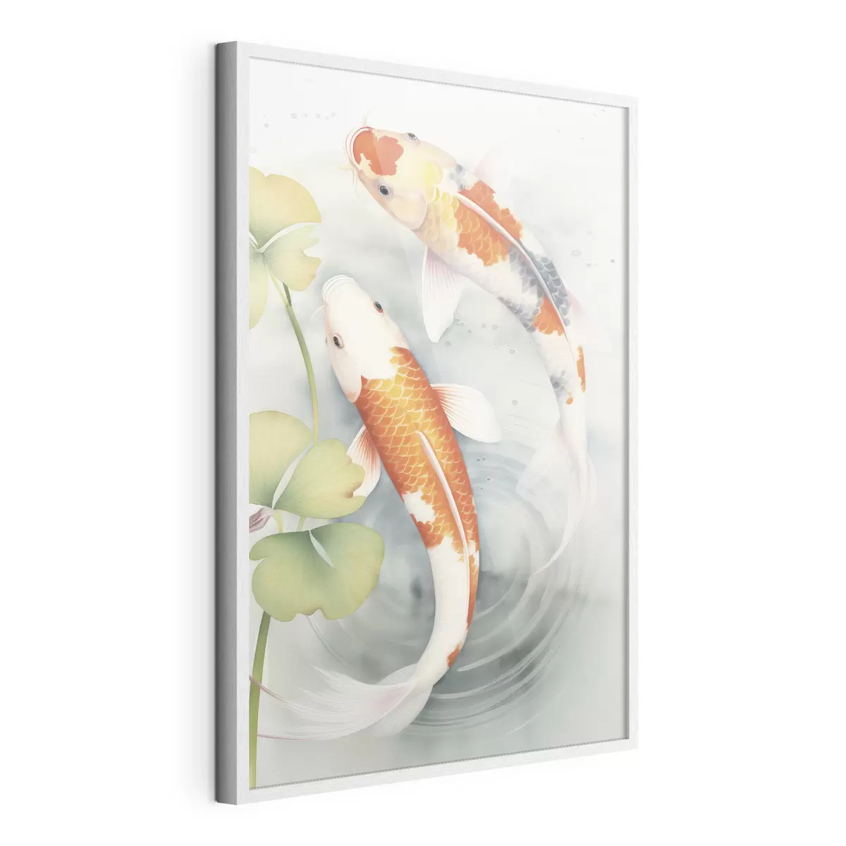 Poster Deux magnifiques poissons dans un étang f46086