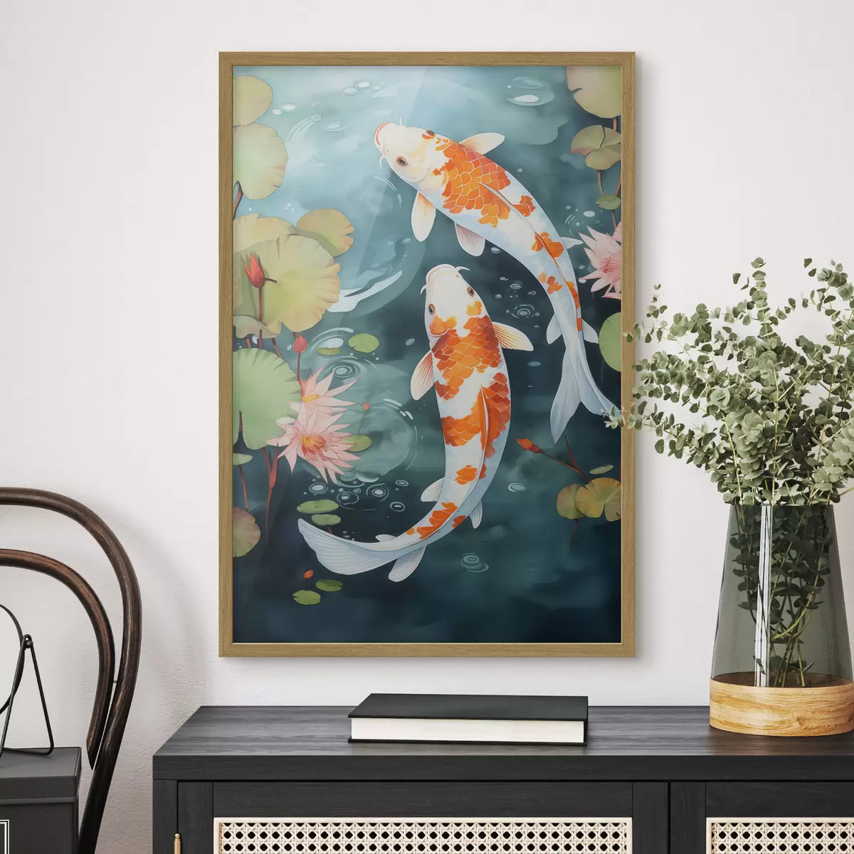 Poster Poisson dans un étang f46087