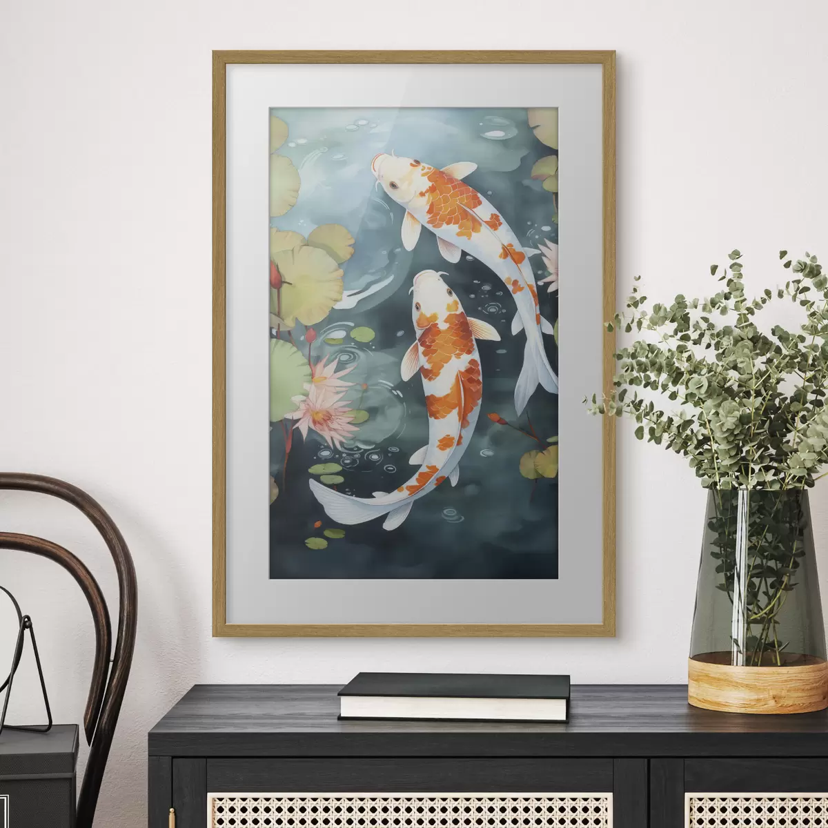 Poster Poisson dans un étang f46087