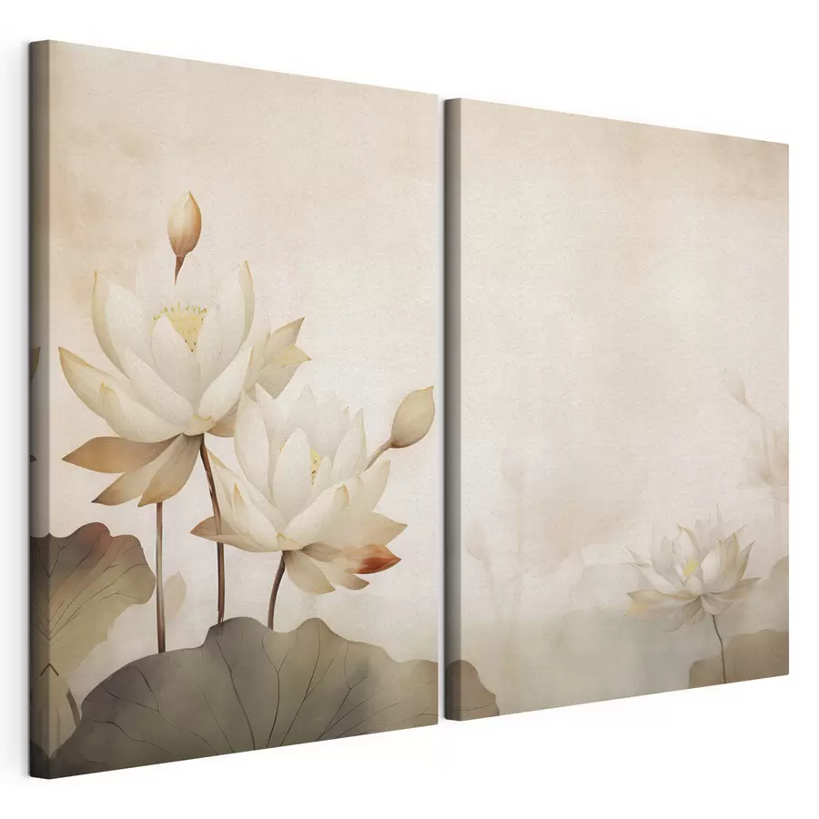 Tableau De magnifiques fleurs de lotus m00861