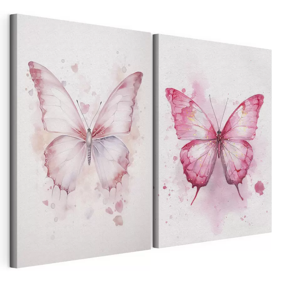Tableau Divers papillons roses m00864