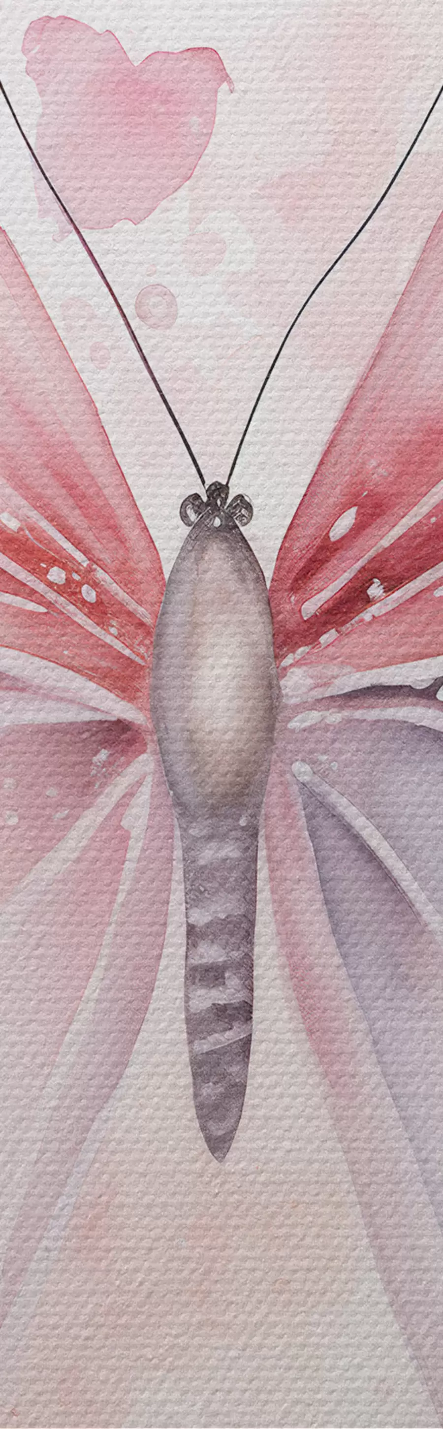 Tableau Divers papillons roses m00864