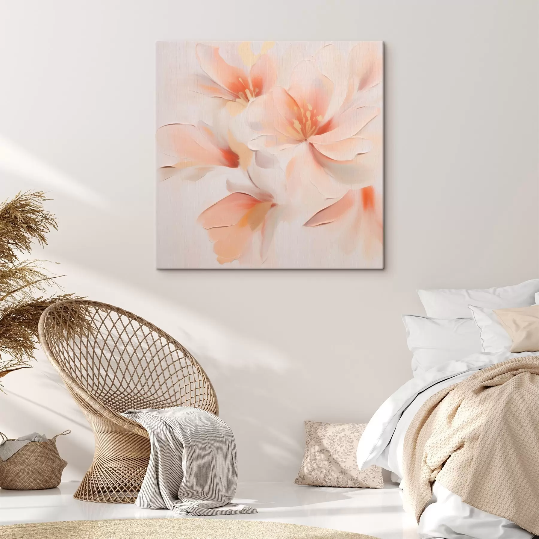 Tableau Fleurs abstraites s46012