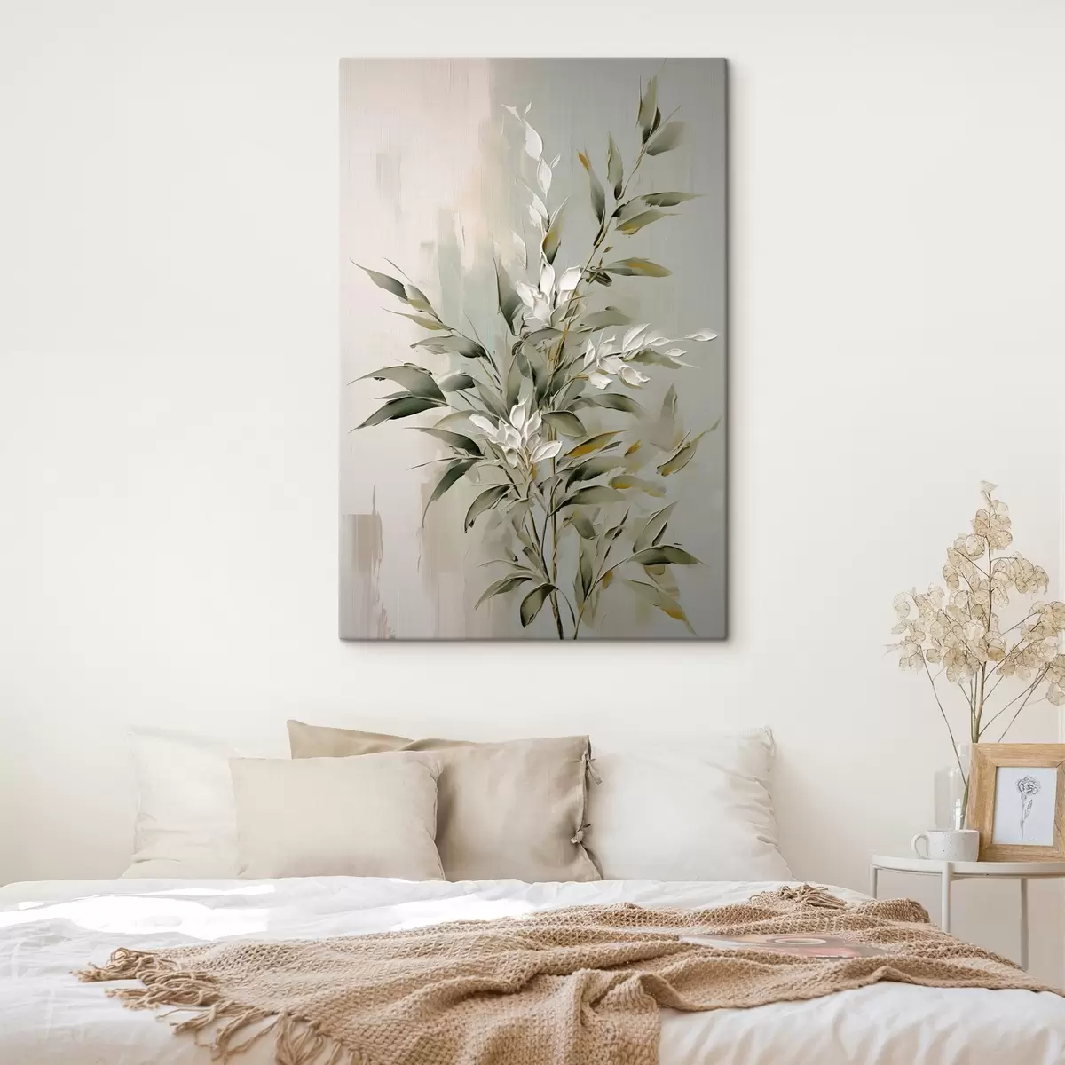 Tableau Branche abstraite avec des feuilles s46135