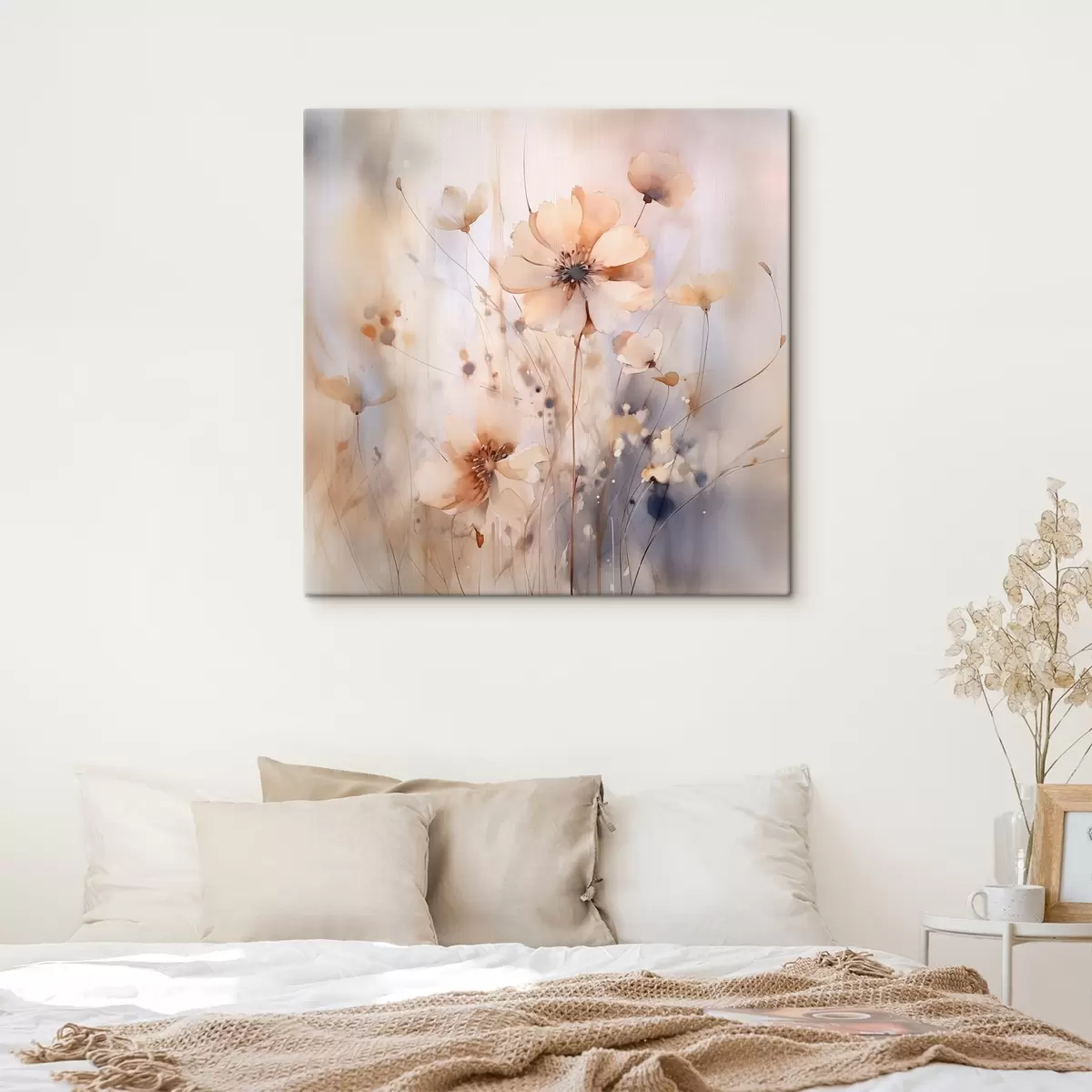 Tableau Fleurs sauvages abstraites délicates s46139