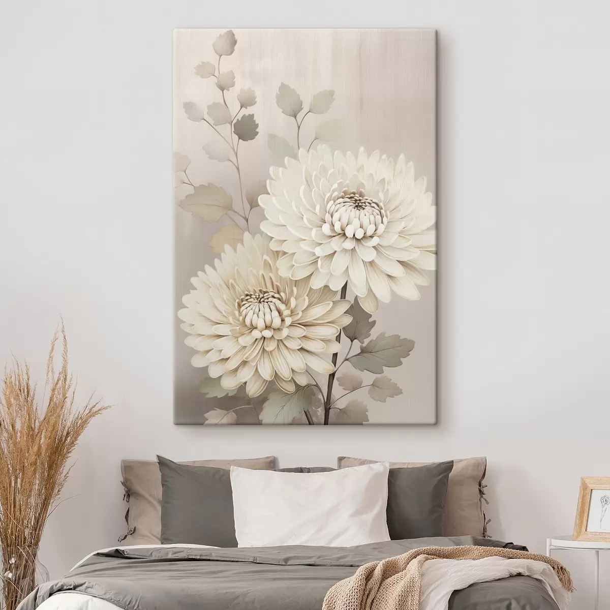 Tableau Chrysanthèmes abstraits s46257