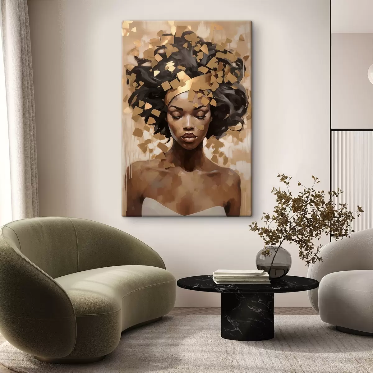 Tableau Portrait d'une femme s46259