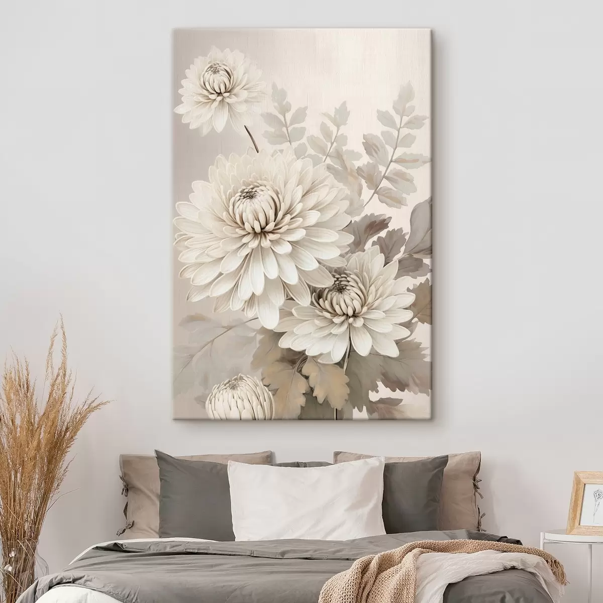Tableau Chrysanthèmes abstraits s46261