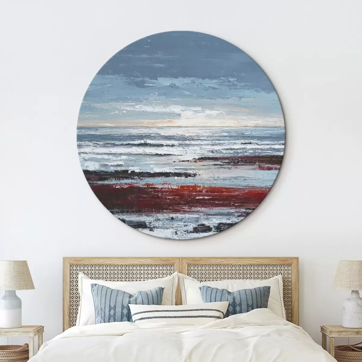 Tableaux rondes Horizon abstrait r46131