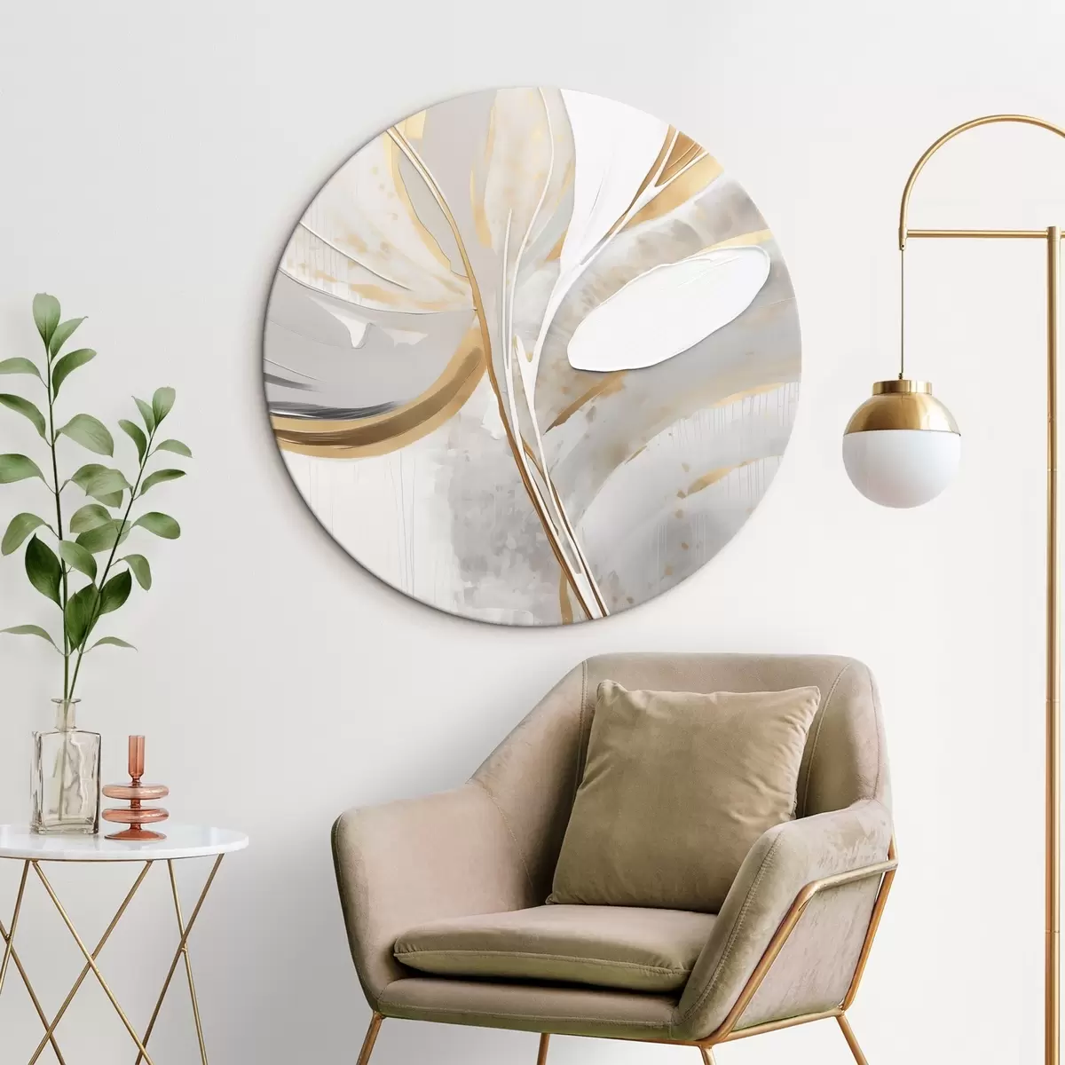 Tableaux rondes Abstraction r46255