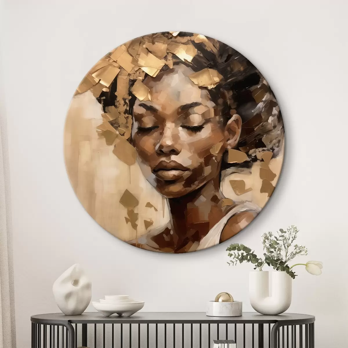 Tableaux rondes Portrait d'une femme r46260