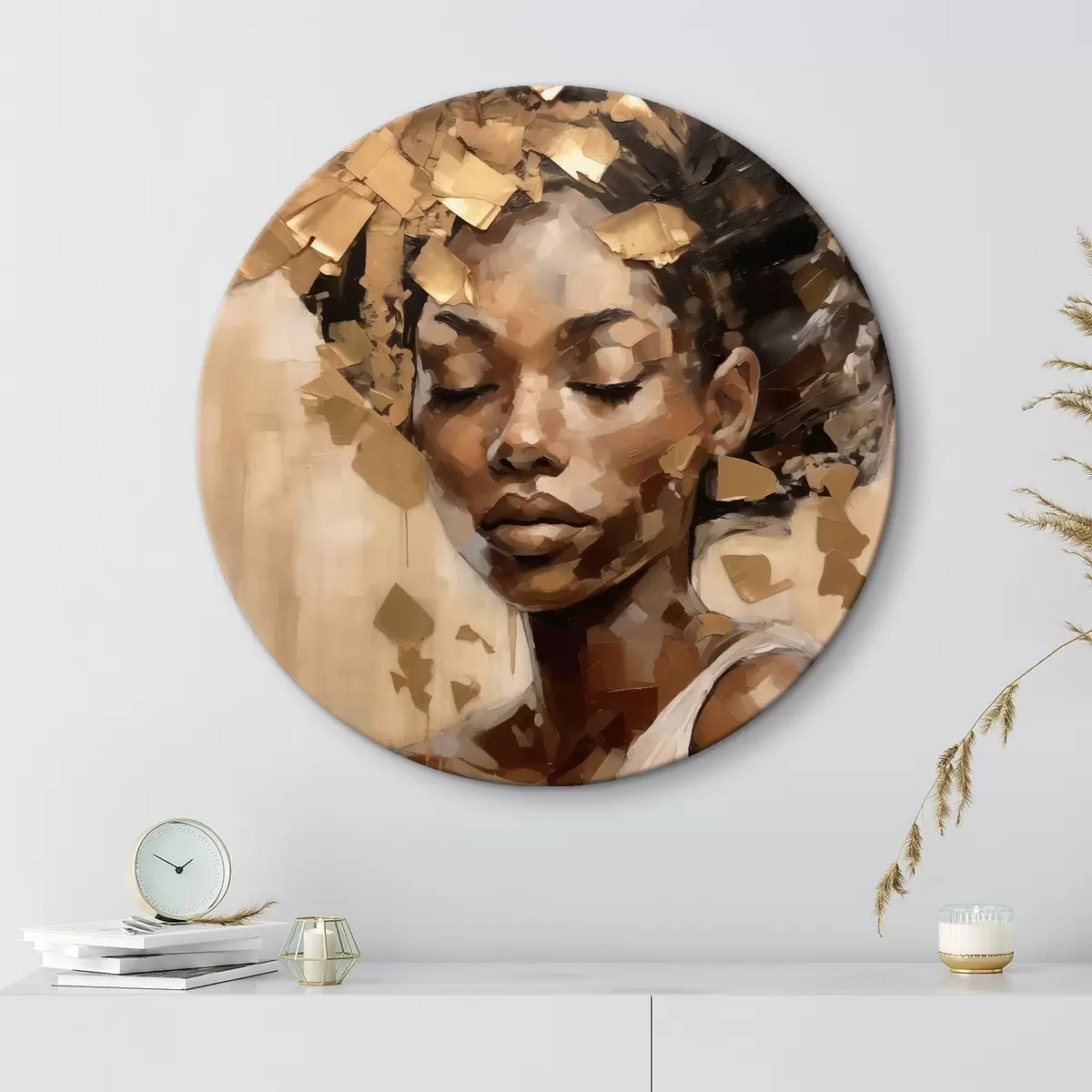 Tableaux rondes Portrait d'une femme r46260