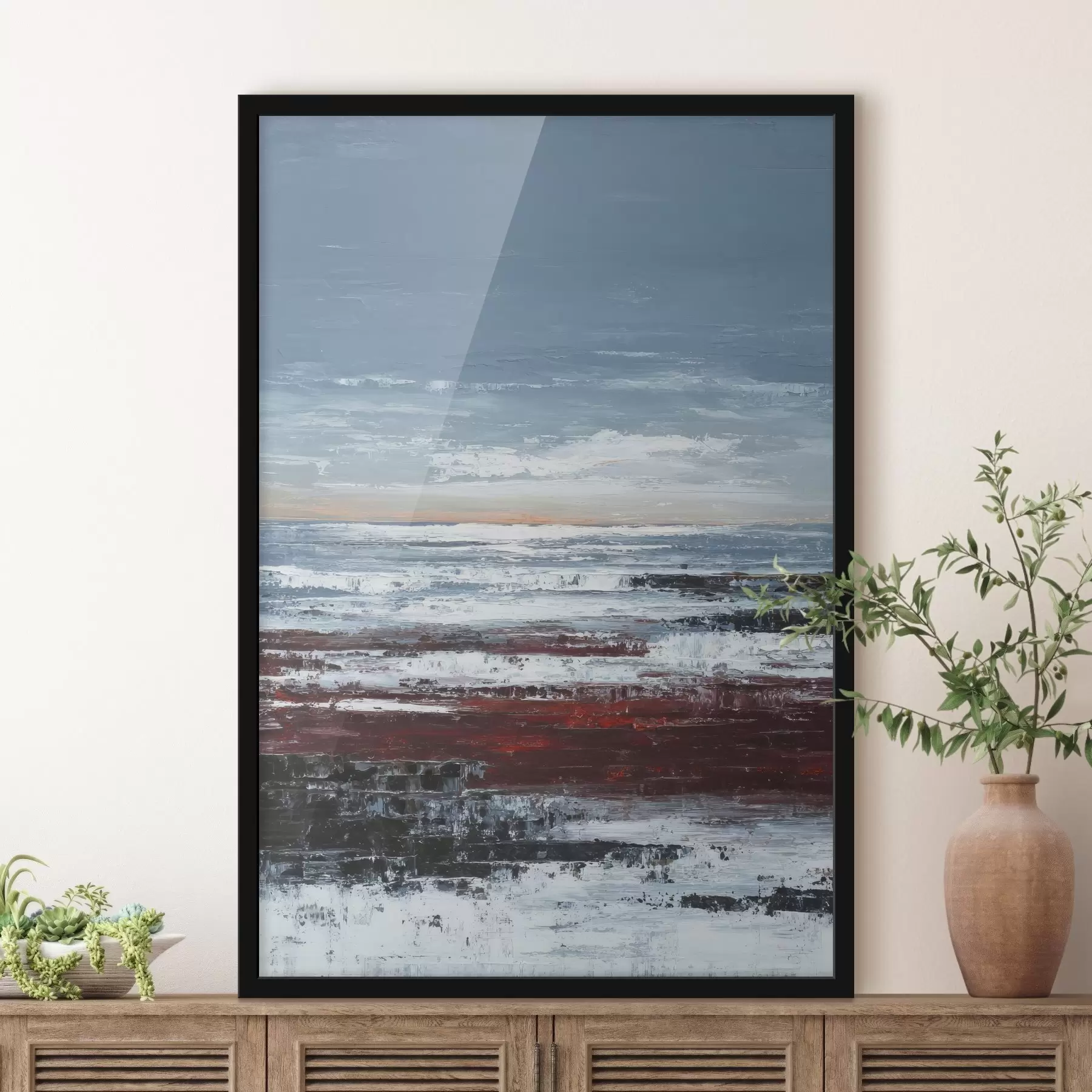Papier peint Paysage marin abstrait f46014