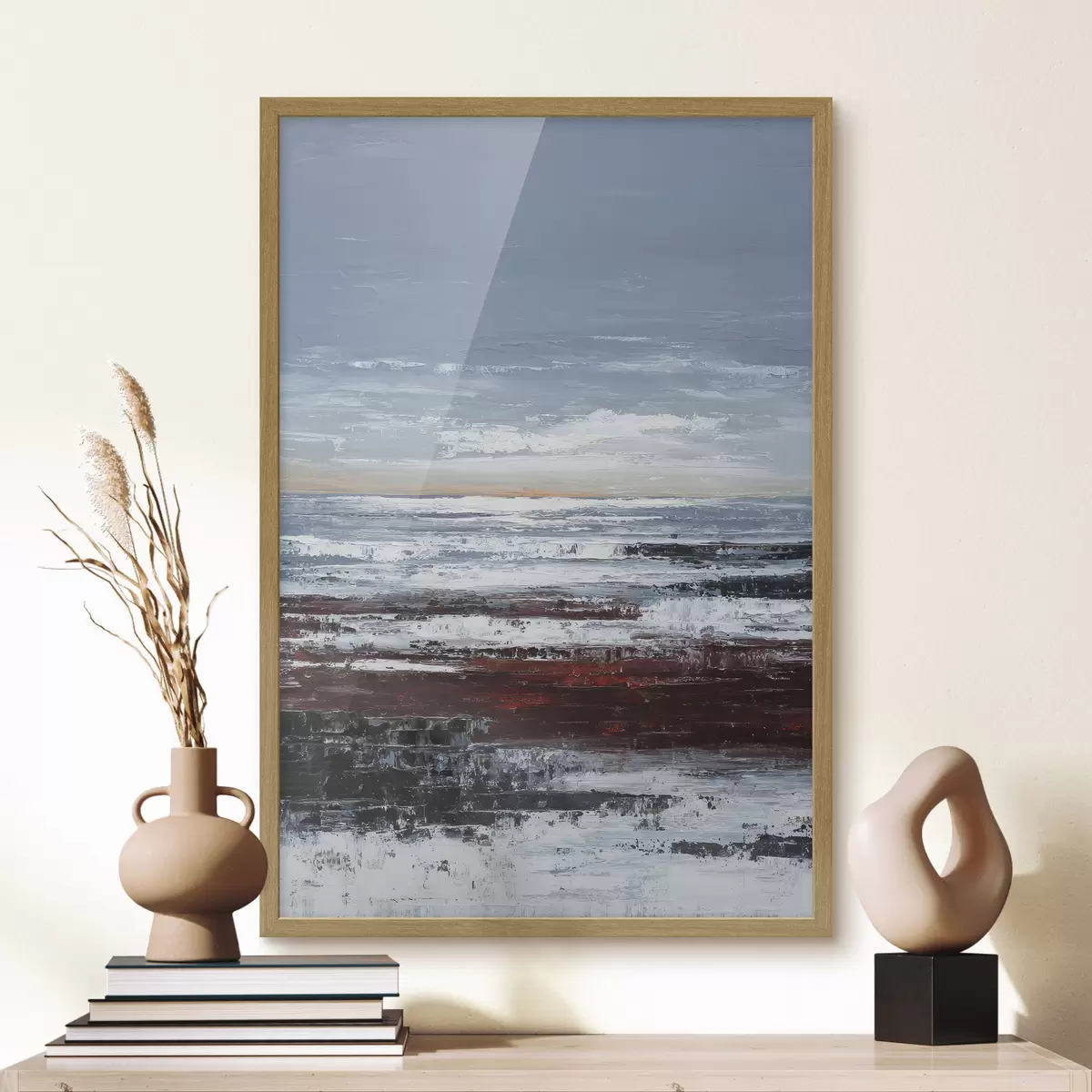 Poster Paysage marin abstrait f46014