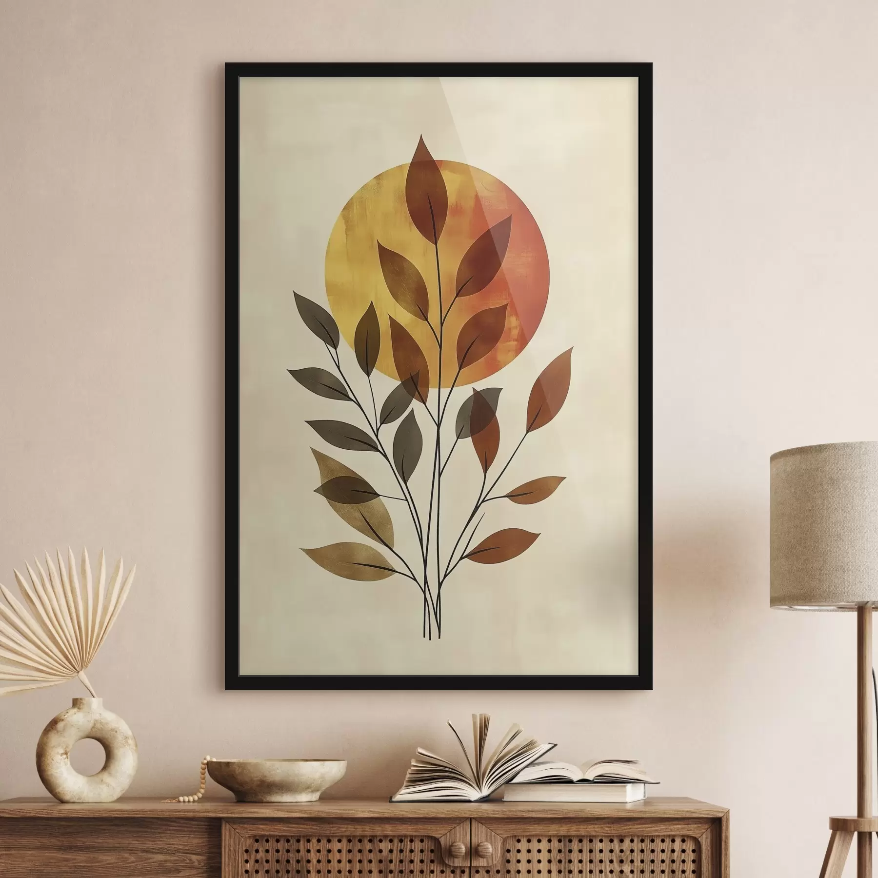 Papier peint Branche avec feuilles f46132