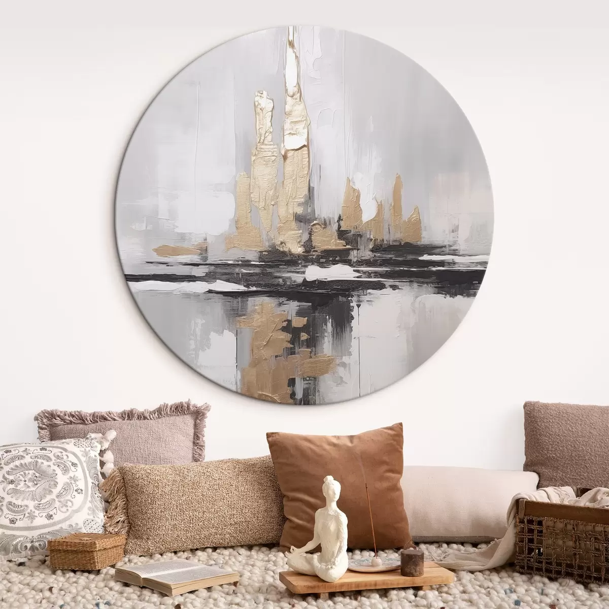 Tableaux rondes Abstraction moderne r46296