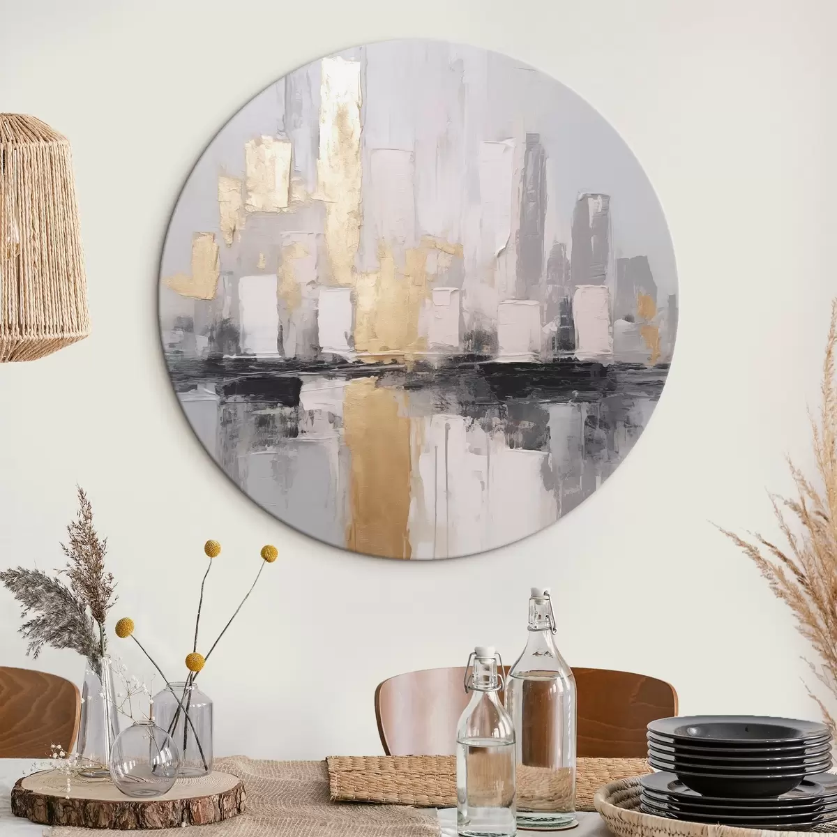 Tableaux rondes Abstraction r46297