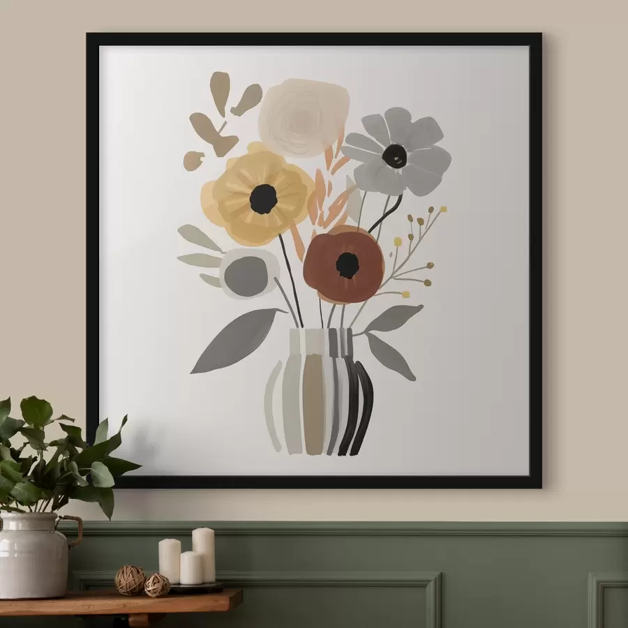 Papier peint Fleurs dans un vase f46302
