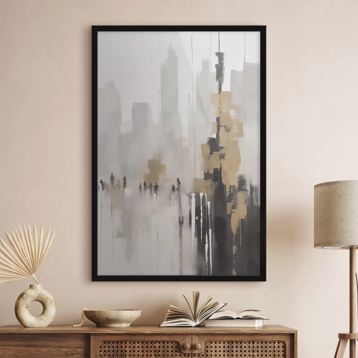 Poster Paysage urbain abstrait f46305