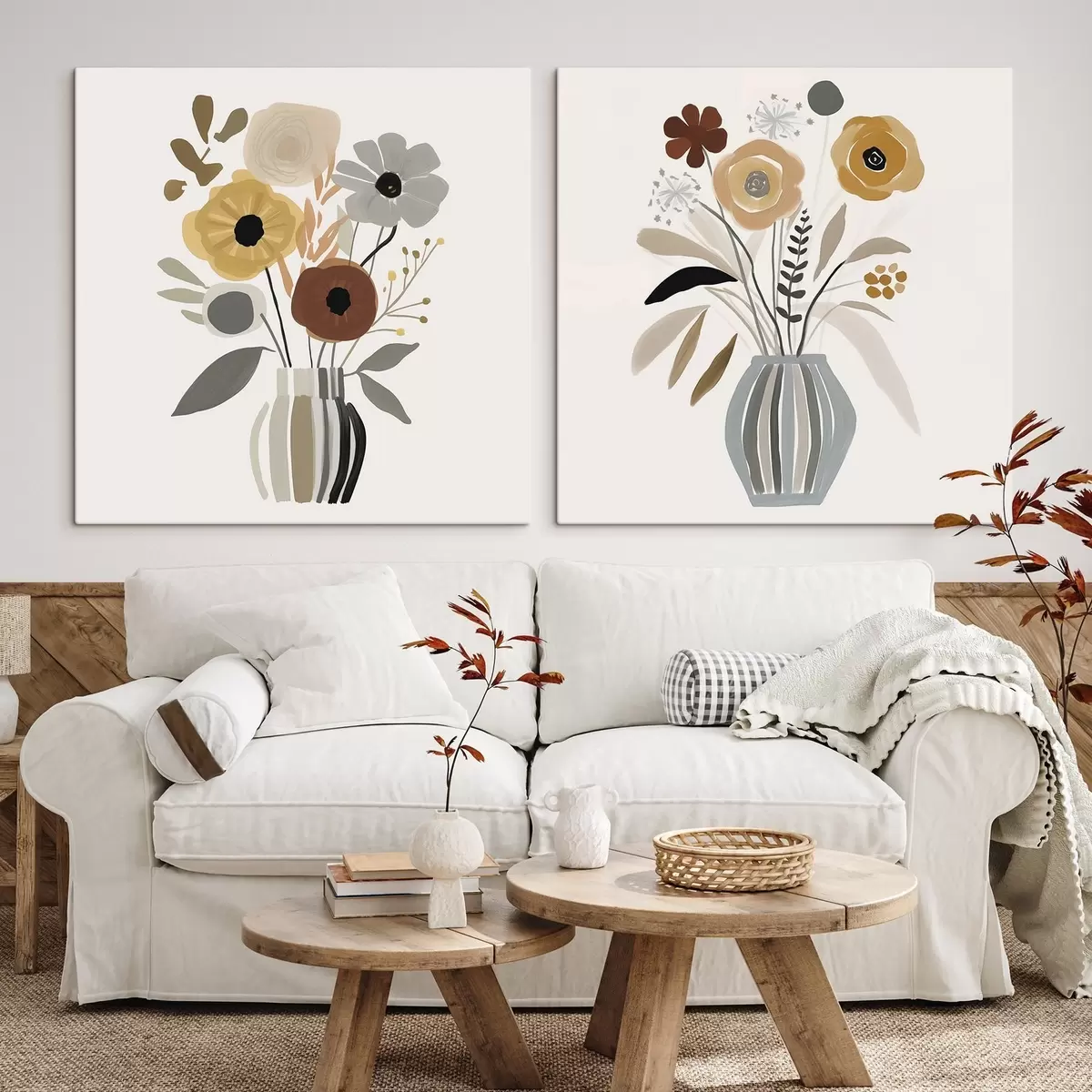 Tableau Fleurs dans un vase m00872