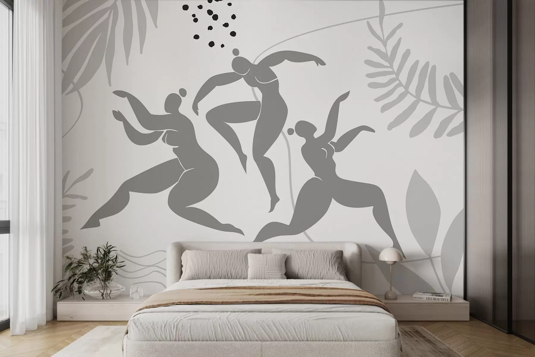 Papier peint Silhouettes abstraites de femmes w04725v1